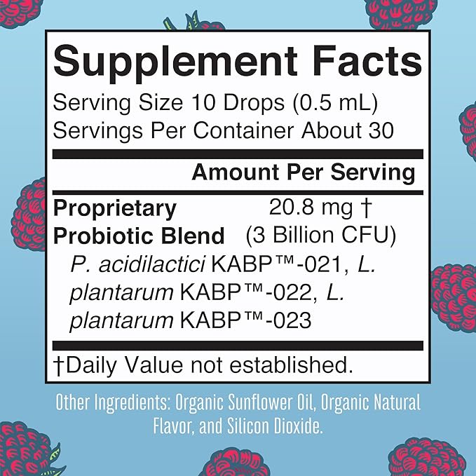 MaryRuth Organics USDA Organic 40 Womens Probiotic Liquid Drops | Probiotics for Digestive Health | Stress-Related GI Issues | Occasional Gas Relief for Adults | Vegan | Dairy Free | 30 Servings