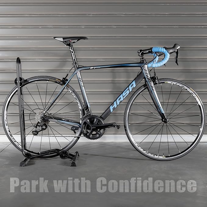 BikeHand Bike Floor Stand Parking Rack Stand - for 24"-29" Mountain MTB & Road Bikes Bicycles Indoor Outdoor Garage Storage - Classic New Version for 3 Bikes