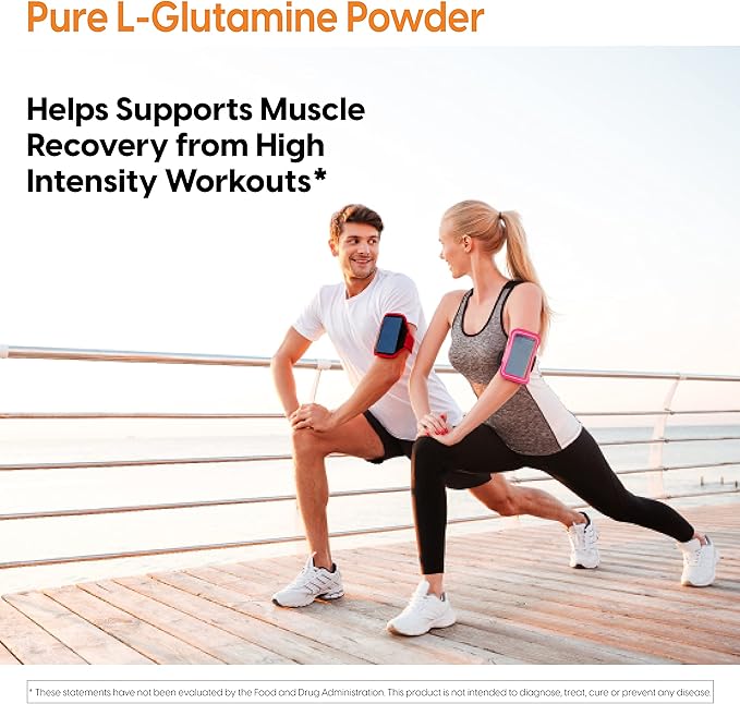 Doctor's Best Pure L-Glutamine Powder, Supports Muscle Mass, Strength & Post-Workout Recovery, Amino Acid, 300g