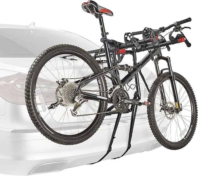 Allen Sports Premier 3-Bike Trunk Rack, Model S103 (Black and red)