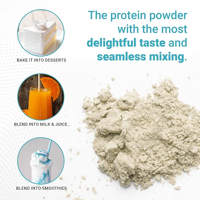 Unflavored Protein Powder - New Formula - Lactose-Free, Gluten-Free, & Non-GMO Whey Isolate Supplement Shake (3rd Generation, 128 Servings)