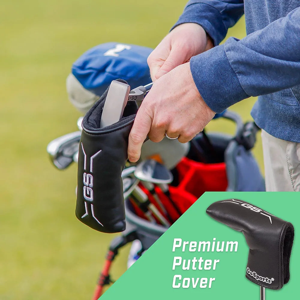 GoSports GS1 Tour Golf Putter – Choose Oversized Grip or Traditional Grip - 34” Right-Handed Blade Putter with Milled Face