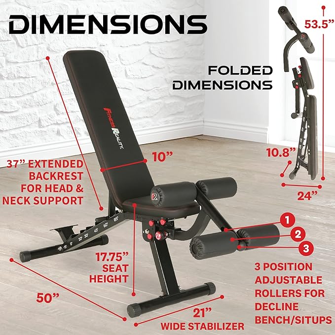 Fitness Reality 2000 Super Max XL - Adjustable 850 Pound