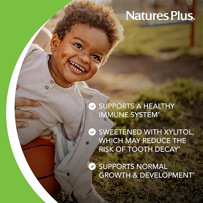 NaturesPlus Animal Parade Source of Life Gold Children's Liquid Multivitamin, 30 OZ - Natural Tropical Berry Flavor - Immune Support Supplement - Organic Whole Foods, Gluten-Free, Vegan - 60 Servings