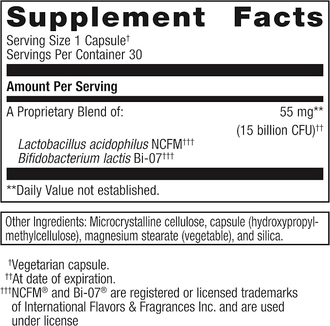 Metagenics UltraFlora Balance Probiotic - Daily Gut Health Supplement* - Offers Digestive & Immune System Support* - Vegetarian, Non-GMO & Gluten-Free - 30 Capsules