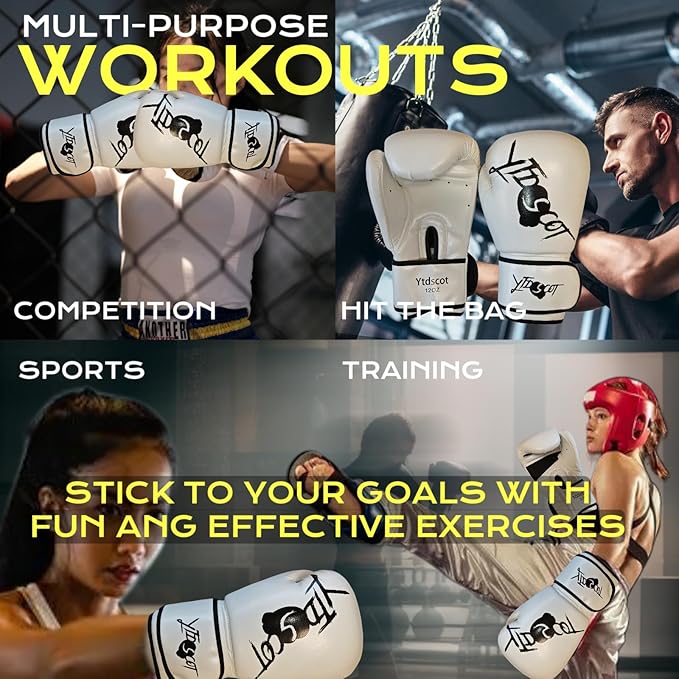 Boxing Gloves for Men, Heavy Bag Workout Boxing Gloves, Sparring Training Fighting Gloves for Boxing Kickboxing Punching Bag Muay Thai MMA