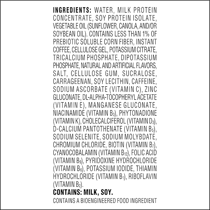 Atkins Café au Lait Iced Coffee Protein Shake, 15g Protein, Low Glycemic, 3g Net Carb, 1g Sugar, Keto Friendly, 12 Count