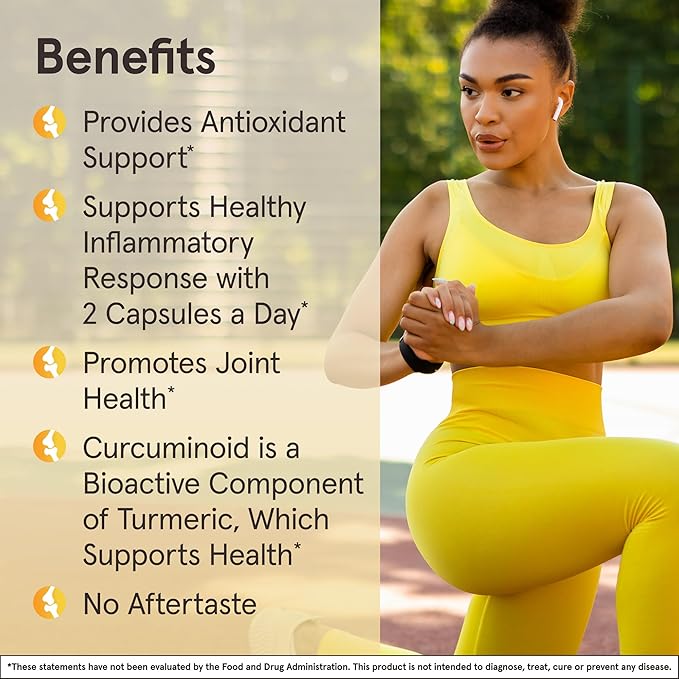 Jarrow Formulas Curcumin 95 500 mg, Turmeric Curcumin Extract for Antioxidant Support, Bone and Joint Support Dietary Supplement, 120 Veggie Capsules, Up to 120 Servings