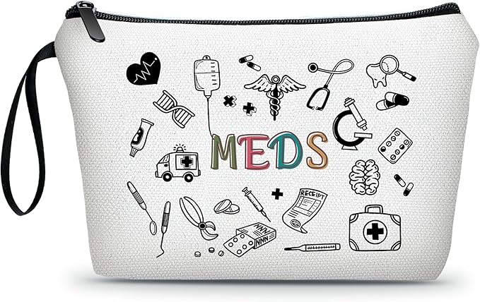 Medical Bag,Doctor Gifts,Meds Cosmetic Make Up Bag,Medicine Bag for Traveling,Doctor Gifts for Women,Gifts for Teen Girls,Friendship Gifts for Women