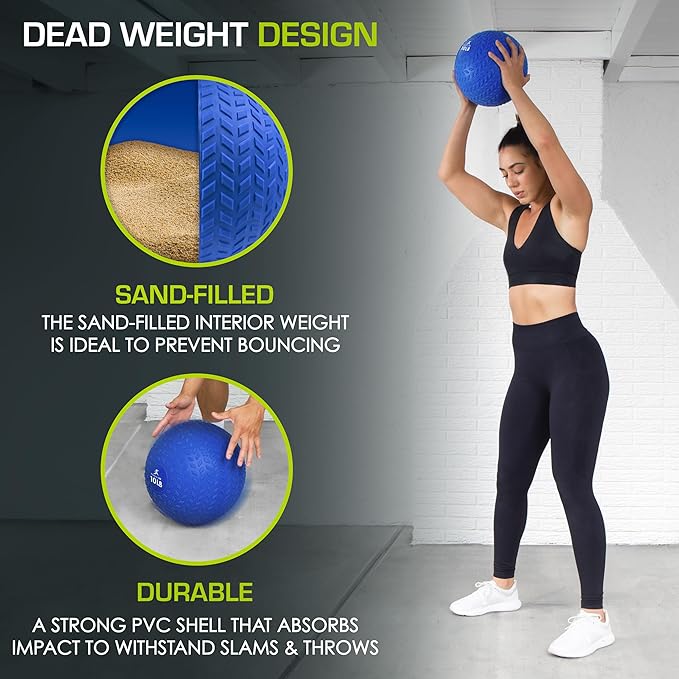 ProsourceFit Slam Medicine Balls 5 10, 15, 15, 20, 20, 25, 25, 30, 30, 50lbs 50lbs Smooth