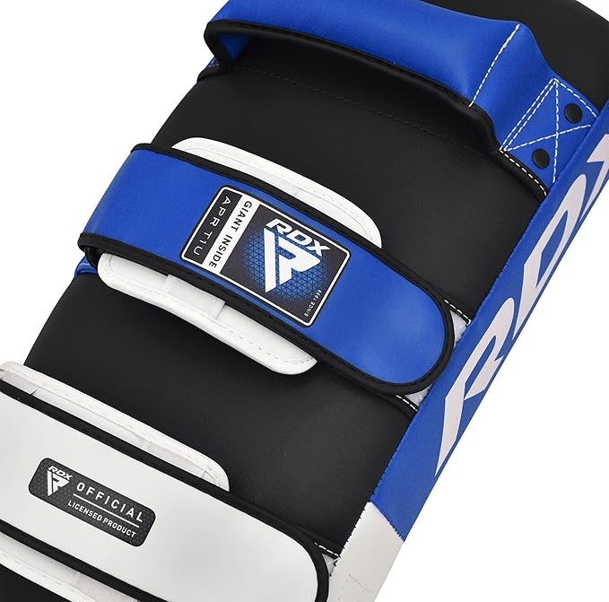 RDX Muay Thai Pad for Training, Curved Kickboxing Kicking Strike Shield, Coaching Kick Boxing, MMA, Martial Arts, Karate, Taekwondo, Punching, Foot, Knee and Elbow Target (One Pad Only)