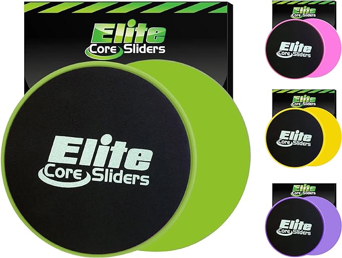 Elite Sportz Core Sliders for Working Out - 2 Compact,