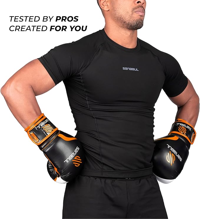 Sanabul Essential Gel Boxing Gloves for Men & Women, Kickboxing MMA, Muay Thai Gloves and Heavy Bag Training Punching & Sparring