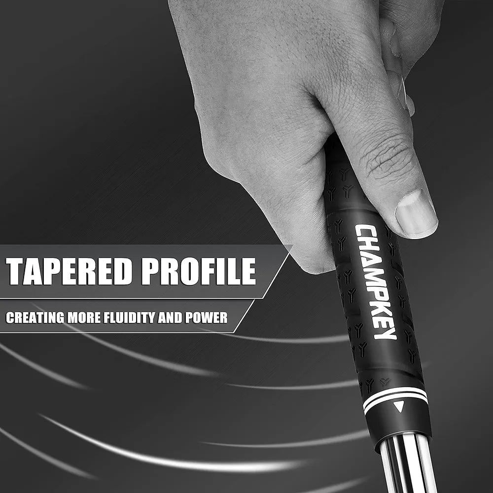 CHAMPKEY WRAP-Y Rubber Golf Grips 13 Pack Come with All Repair Kits - High Feedback and Traction Golf Club Grips