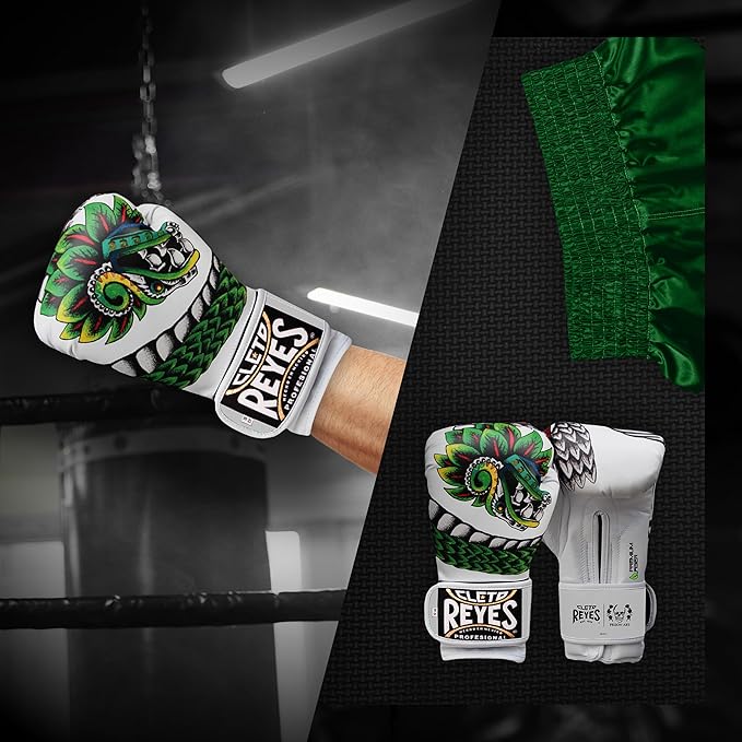 CLETO REYES Training Gloves with Leather Strap & Attached Thumb and Hook & Loop Closure