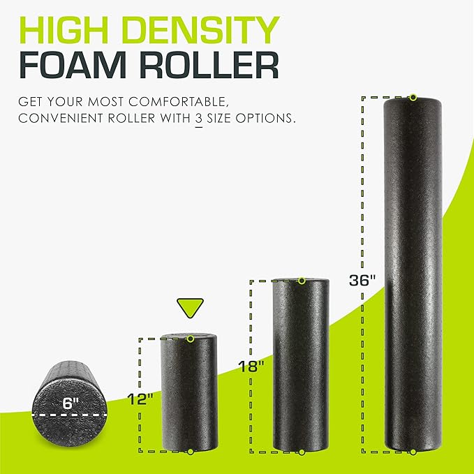 ProsourceFit High Density Foam Rollers 12 - Inches long