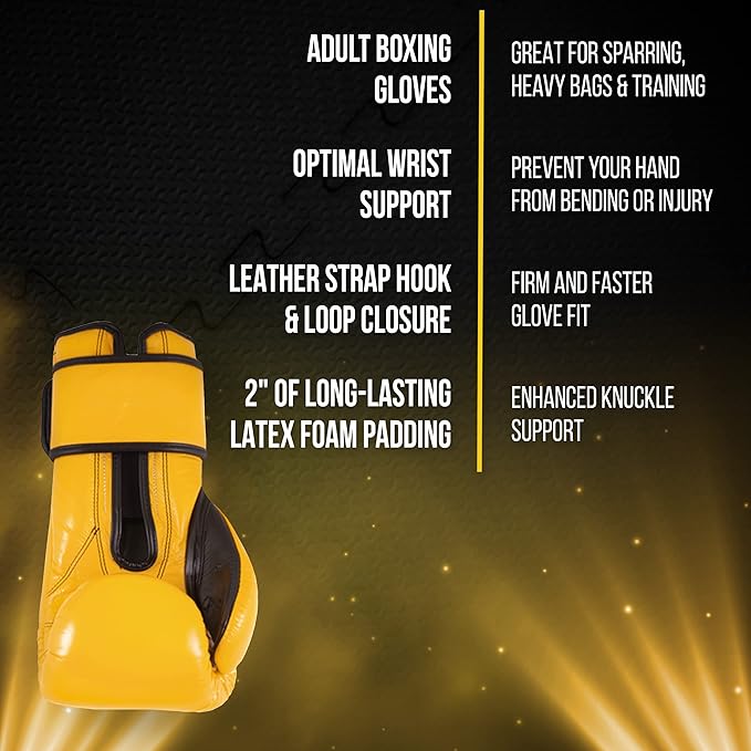 CLETO REYES Training Gloves with Leather Strap & Attached Thumb and Hook & Loop Closure