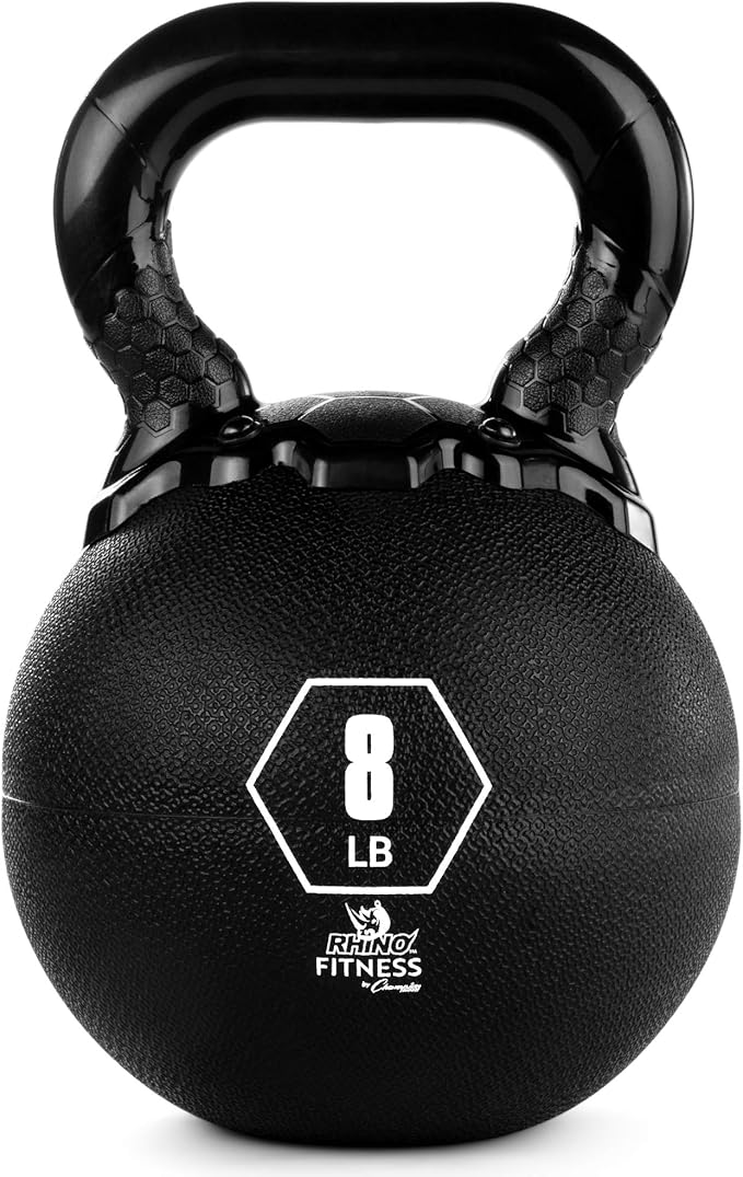 Champion Sports Rhino Kettlebell Rubber Weights