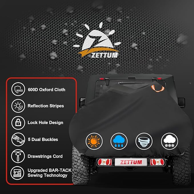 Bike Cover for Transport 3 Bikes - Outdoor Bike Covers for 3 Bikes on Rear Bike Rack Transport Heavy Duty & Waterproof, 600D Bicycle Rack Covers for 3 Bikes on Car Hitch Travel Storage
