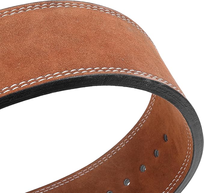 Weight Lifting Lever Belt Cowhide Gym Leather Belt 10mm Powerlifting