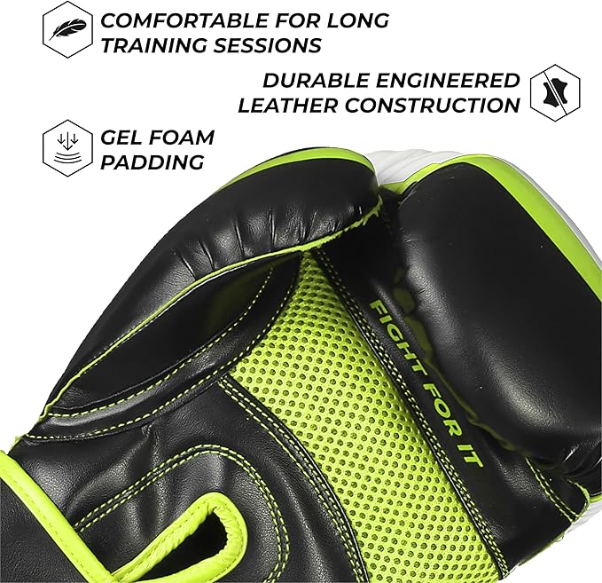Sanabul Essential Gel Boxing Gloves for Men & Women, Kickboxing MMA, Muay Thai Gloves and Heavy Bag Training Punching & Sparring
