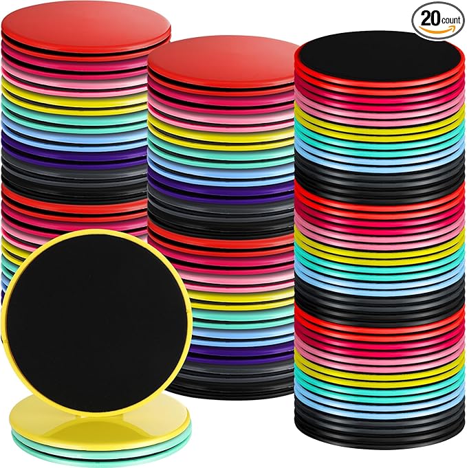 Jenaai Core Sliders Bulk Exercise Glider Discs Gifts