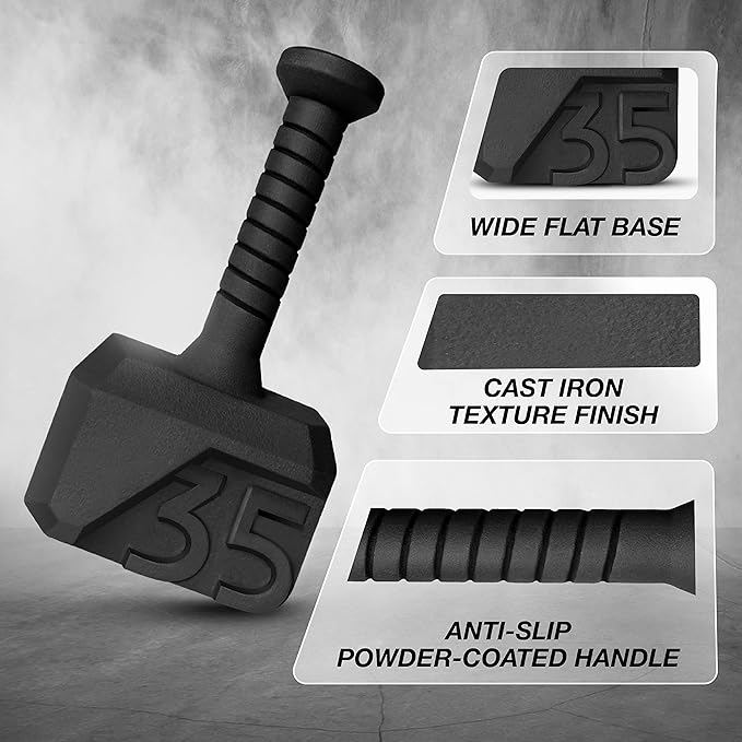Yes4All Hammer Kettlebells 15 25, 35 35 lbs