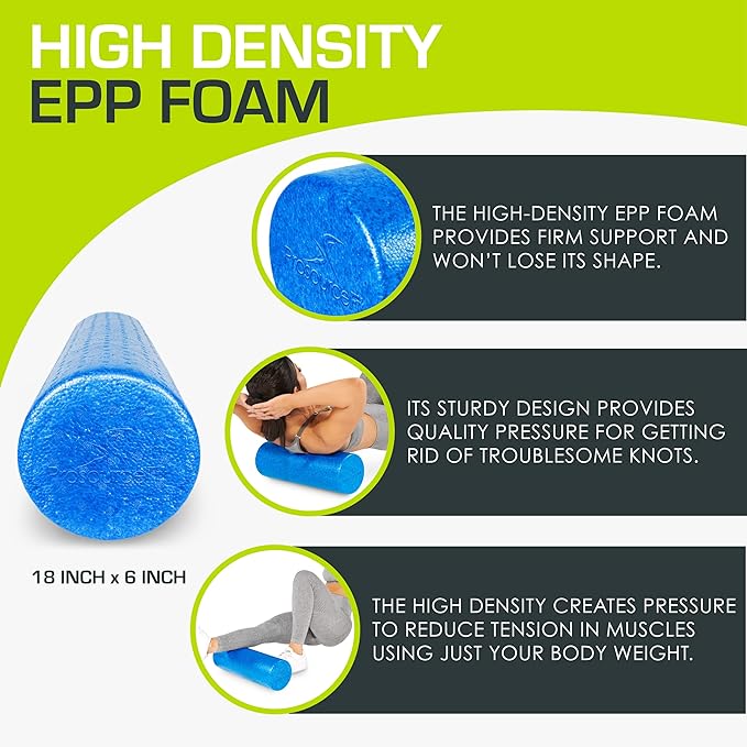 ProsourceFit High Density Foam Rollers 12 - Inches long