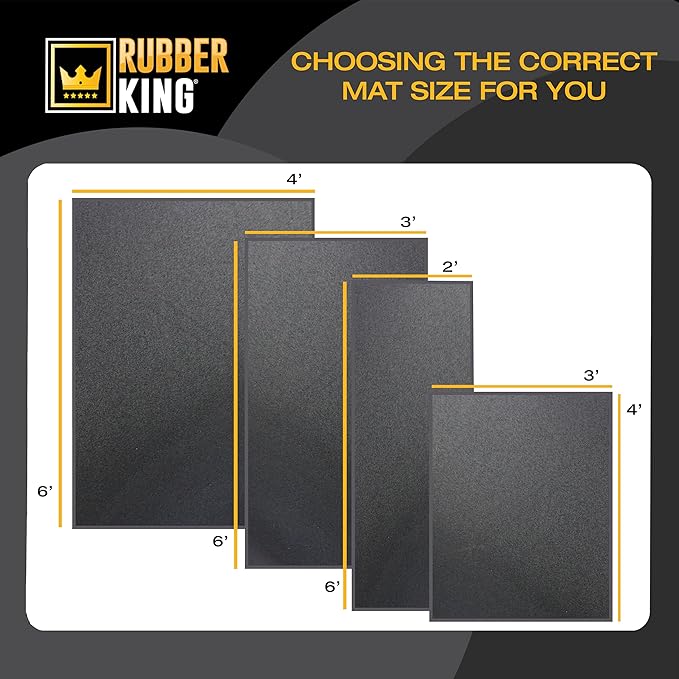 Rubber King Multi-Purpose Exercise Mat - 100% Recycled