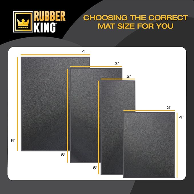 Rubber King Multi-Purpose Exercise Mat - 100% Recycled