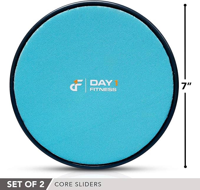 Core Sliders by Day 1 Fitness 2 Black/Mint,