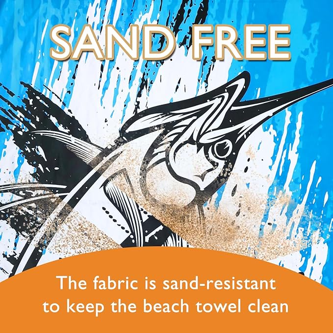 Beach Towel - Microfiber Beach Towels(71" x 40" 1Pcs) -