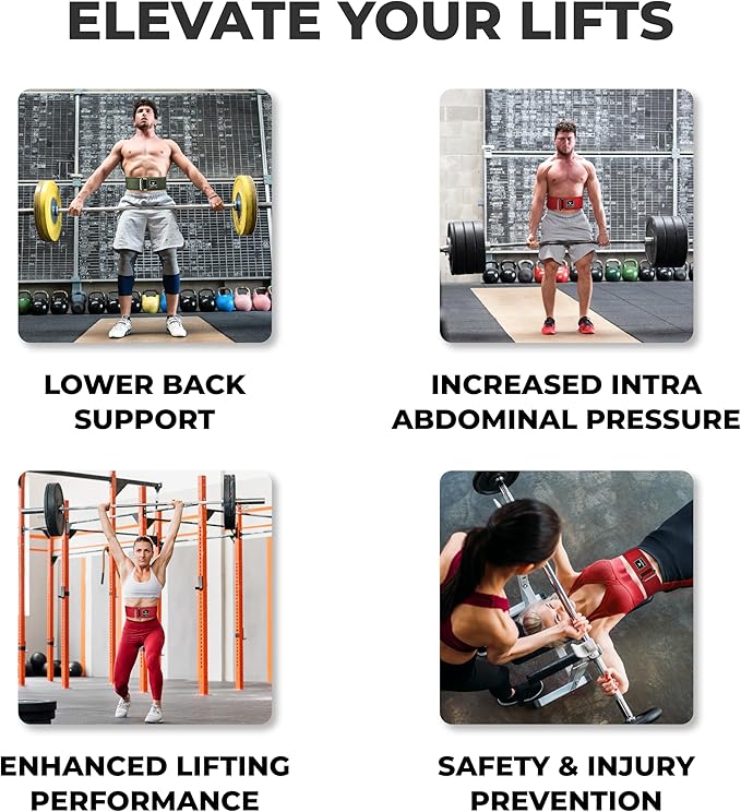 Quick Locking Weight Lifting Belt - Adjustable Lifting 4 inch