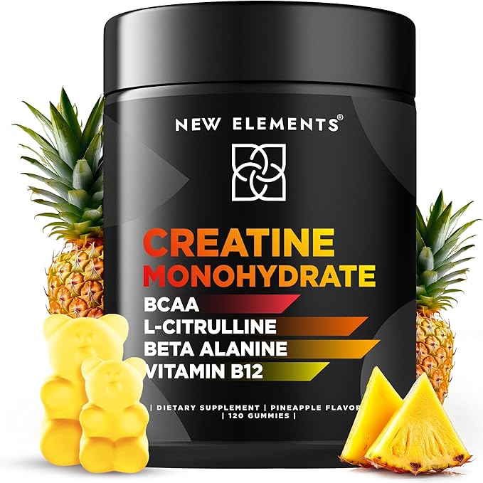 Creatine Monohydrate Gummies 5mg with BCAA L-Citrulline Beta Alanine & Vitamin B12 | The Ultimate Energy Booster