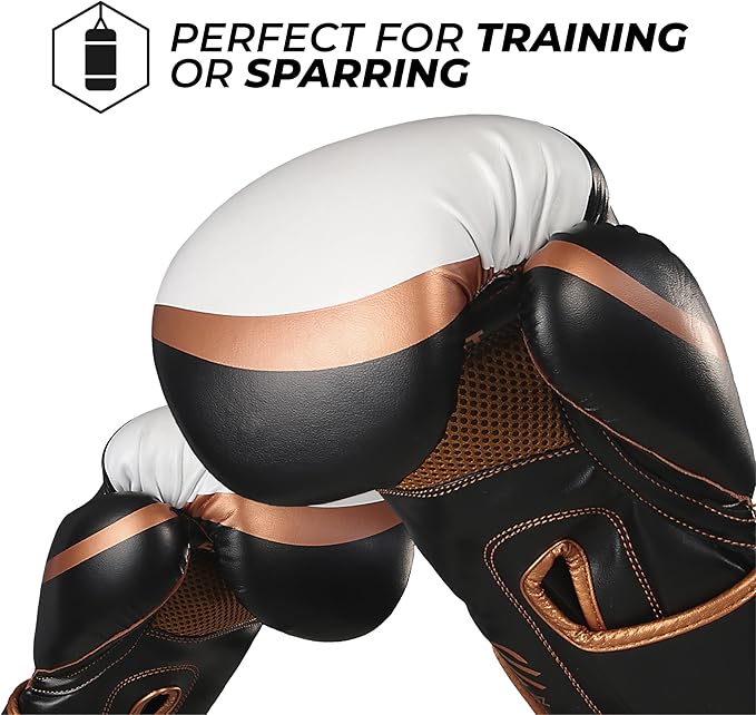 Sanabul Essential Gel Boxing Gloves for Men & Women, Kickboxing MMA, Muay Thai Gloves and Heavy Bag Training Punching & Sparring