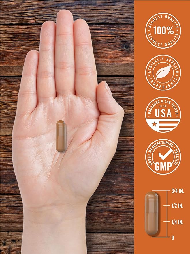 Carlyle Grass Fed Beef Liver Capsules 4500mg | 250 Count | Desiccated Supplement | Non-GMO, Gluten Free | by Herbage Farmstead