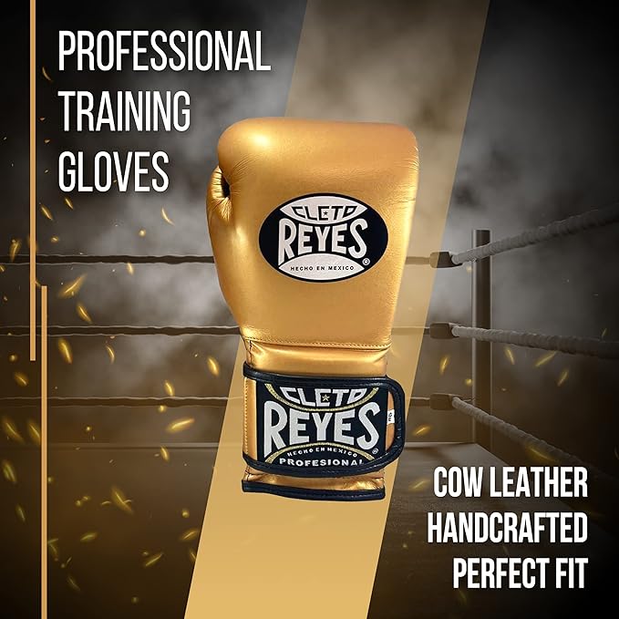 CLETO REYES Training Gloves with Leather Strap & Attached Thumb and Hook & Loop Closure