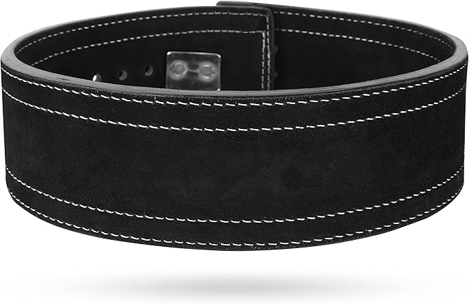 Weight Lifting Lever Belt Cowhide Gym Leather Belt 10mm Powerlifting