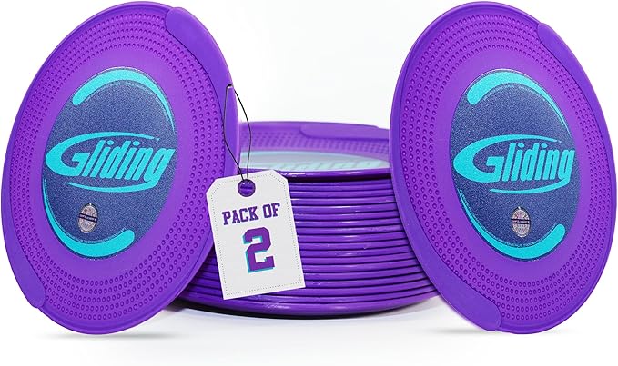 Gliding Discs for Working Out - Exercise Sliders 1 Pair, 4 Streaming