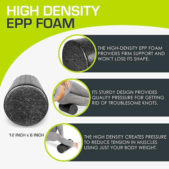 ProsourceFit High Density Foam Rollers 12 - Inches long