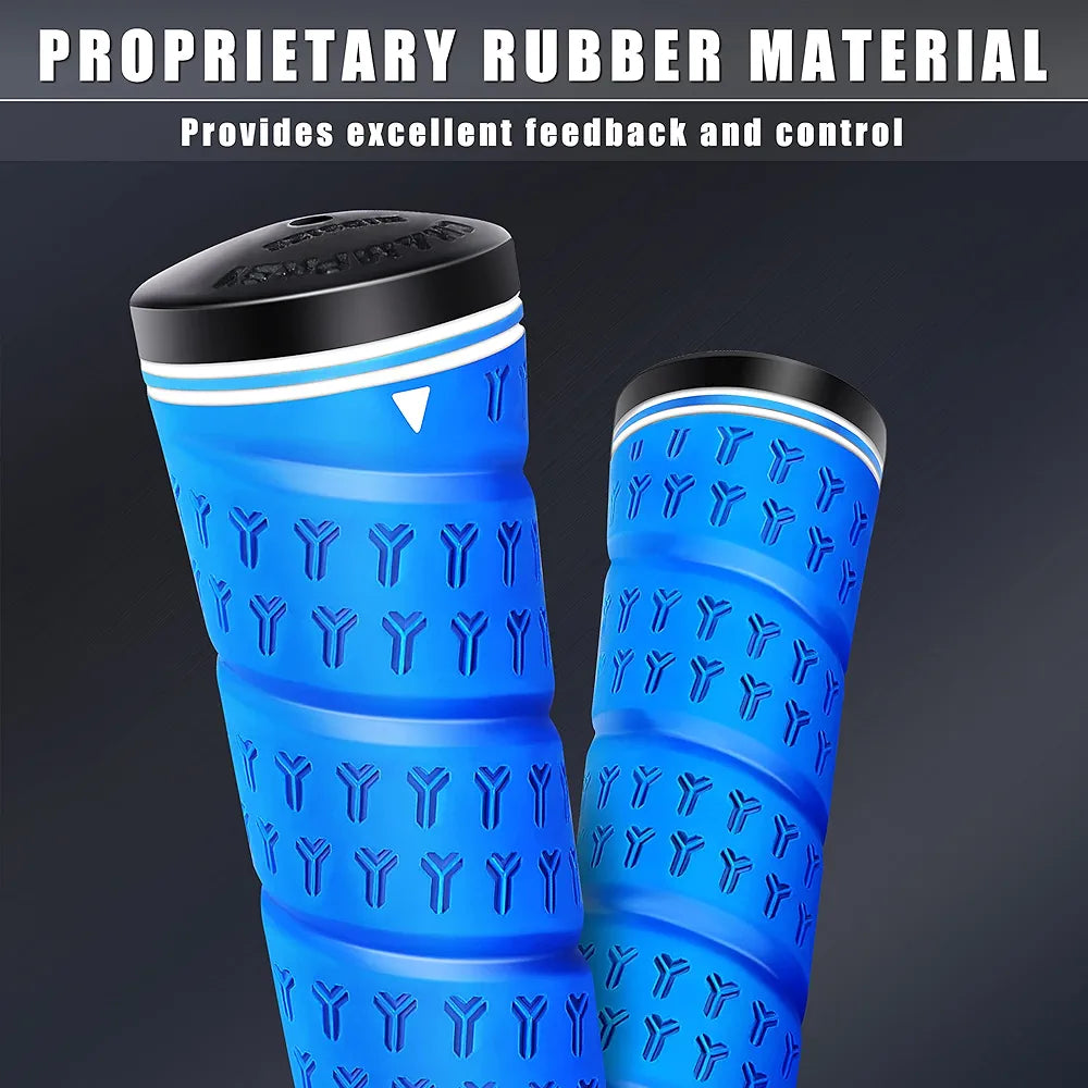CHAMPKEY WRAP-Y Rubber Golf Grips 13 Pack Come with All Repair Kits - High Feedback and Traction Golf Club Grips