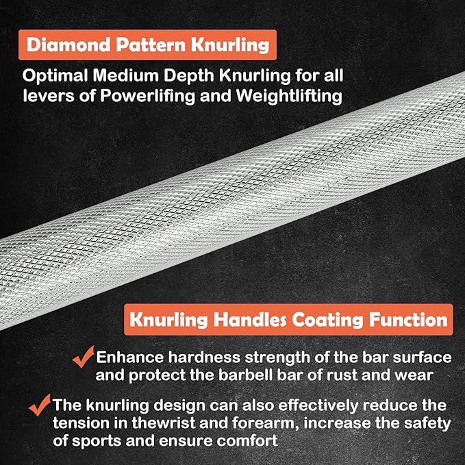 Threaded Chrome Barbell Bar 1-2 Inch Barbell Diameter