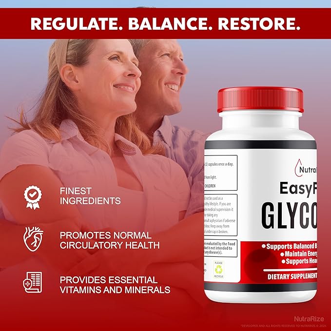 Easy Flow Glycogen, EasyFlow Glycogen Support Capsules, Easy Flow Glyco Optimizer, Official EasyFlow Glyco Optimiser Capsules, Easy Flow Detox Cleanse, Easy Flow Glycol (60 Capsules)