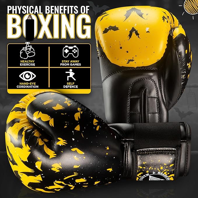 WYOX Kids Boxing Gloves 4oz 6oz 8oz โ Youth Punching Gloves for Boys & Girls Ages 3โ15 โ Sparring Gloves for Punching Bag, Kickboxing, Muay Thai, MMA โ Boxing Gloves for Kids Training Set