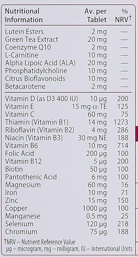 Vitabiotics 50+ 30 Tablets