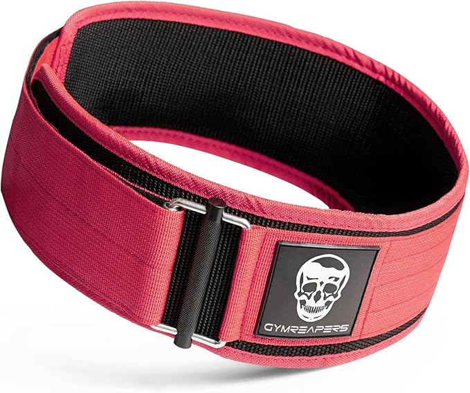 Gymreapers Quick Locking Weightlifting Belt for Bodybuilding 4 Inch