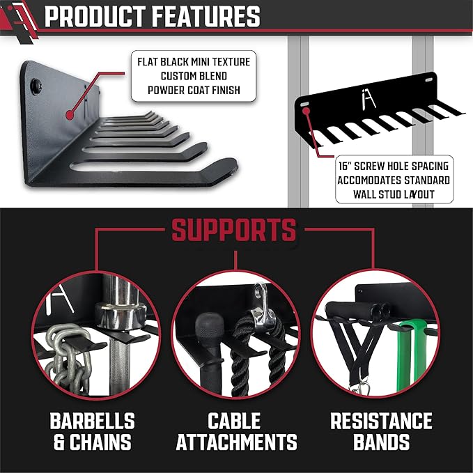 IRON AMERICAN USA Omega Gym Storage Rack 9 11 Hook