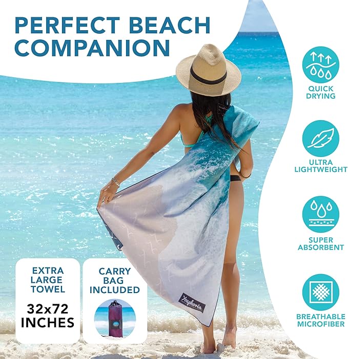 Youphoria Microfiber Travel Towel Fast Drying Lightweight -