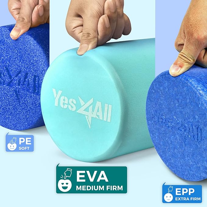 Yes4All Medium-Density EVA Foam Roller for Physical Therapy