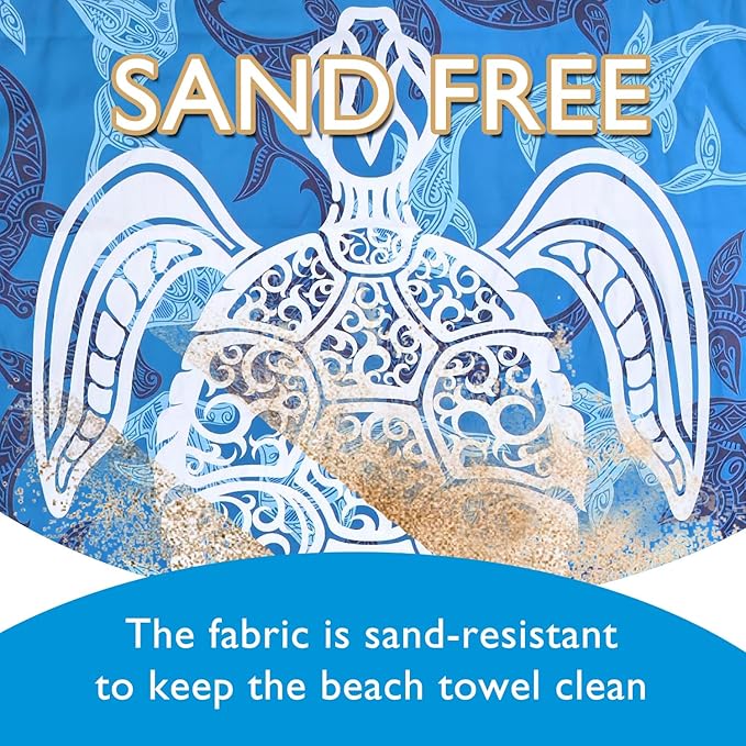 Beach Towel - Microfiber Beach Towels(63" x 32" 1Pcs)- Quick